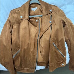 Women's Suede Jacket - Brown